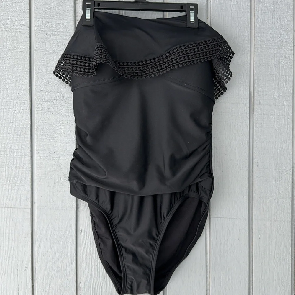 Kona One piece Black Swimsuit Size L